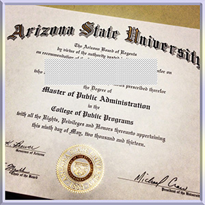 Arizona-State-University-diploma-亚利桑那州立大学毕业照