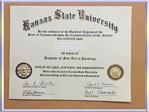 Kansas-State-University,-diploma-堪萨斯州立大学毕业照