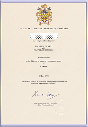 Manchester-Metropolitan-University,-diploma-曼彻斯特城市大学毕业照