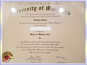 Maryland-diploma-马里兰大学毕业照