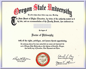 Oregon-State-University,-diploma-俄勒冈州立大学毕业照