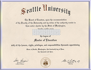 Seattle-University,-diploma-西雅图大学毕业照