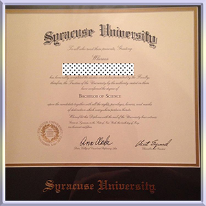 Syracuse-University,-diploma-雪城大学毕业照