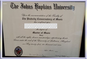 University,John-Hopkins-diploma-约翰霍普金斯大学毕业照