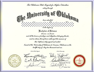 University-of-Oklahoma-diploma-俄克拉荷马大学毕业照