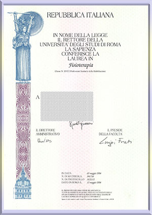 University-of-Rome,Italy-diploma-意大利罗马大学毕业照