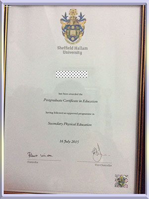 谢菲尔德哈莱Tim-diploma-英国谢菲尔德哈勒姆大学毕业照